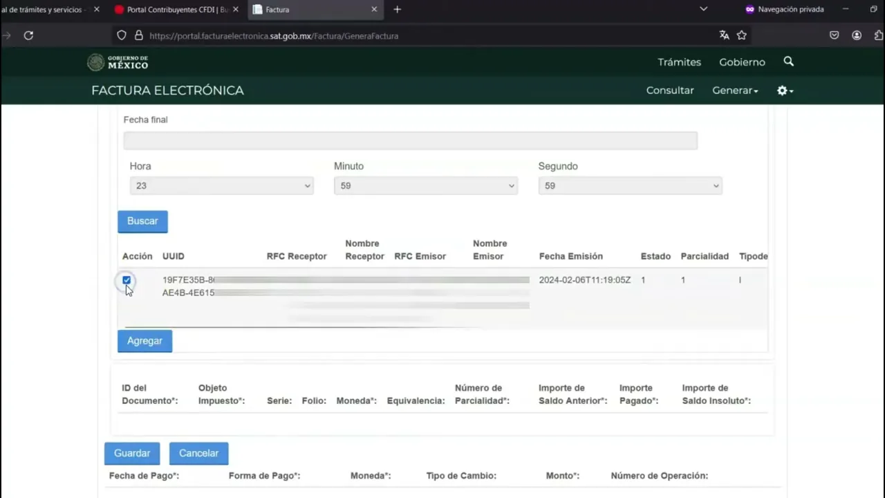 métodos de pago — detalle