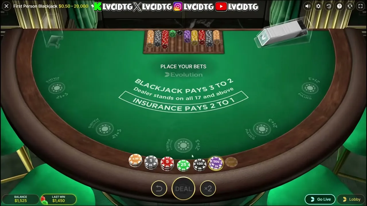 First Person Blackjack — juego en casinos con licencia