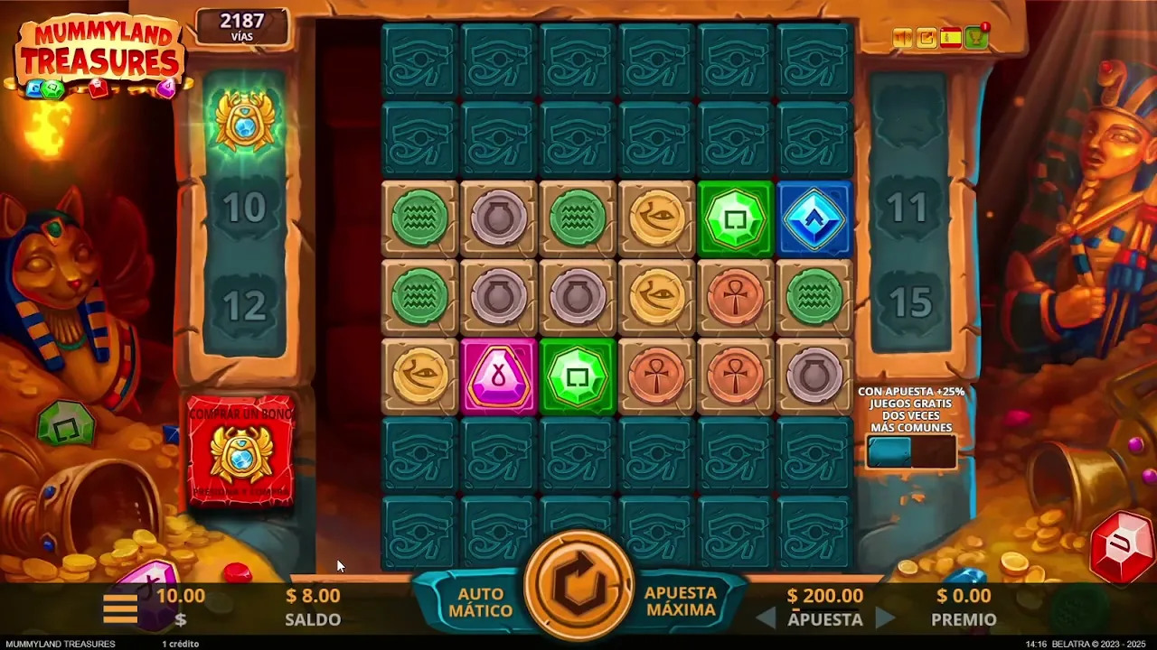 Mummyland Treasures — captura de juego