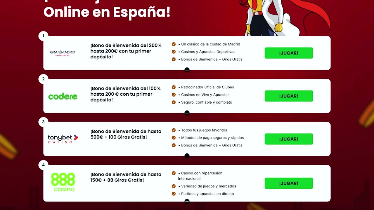 Bonos casino España 2026